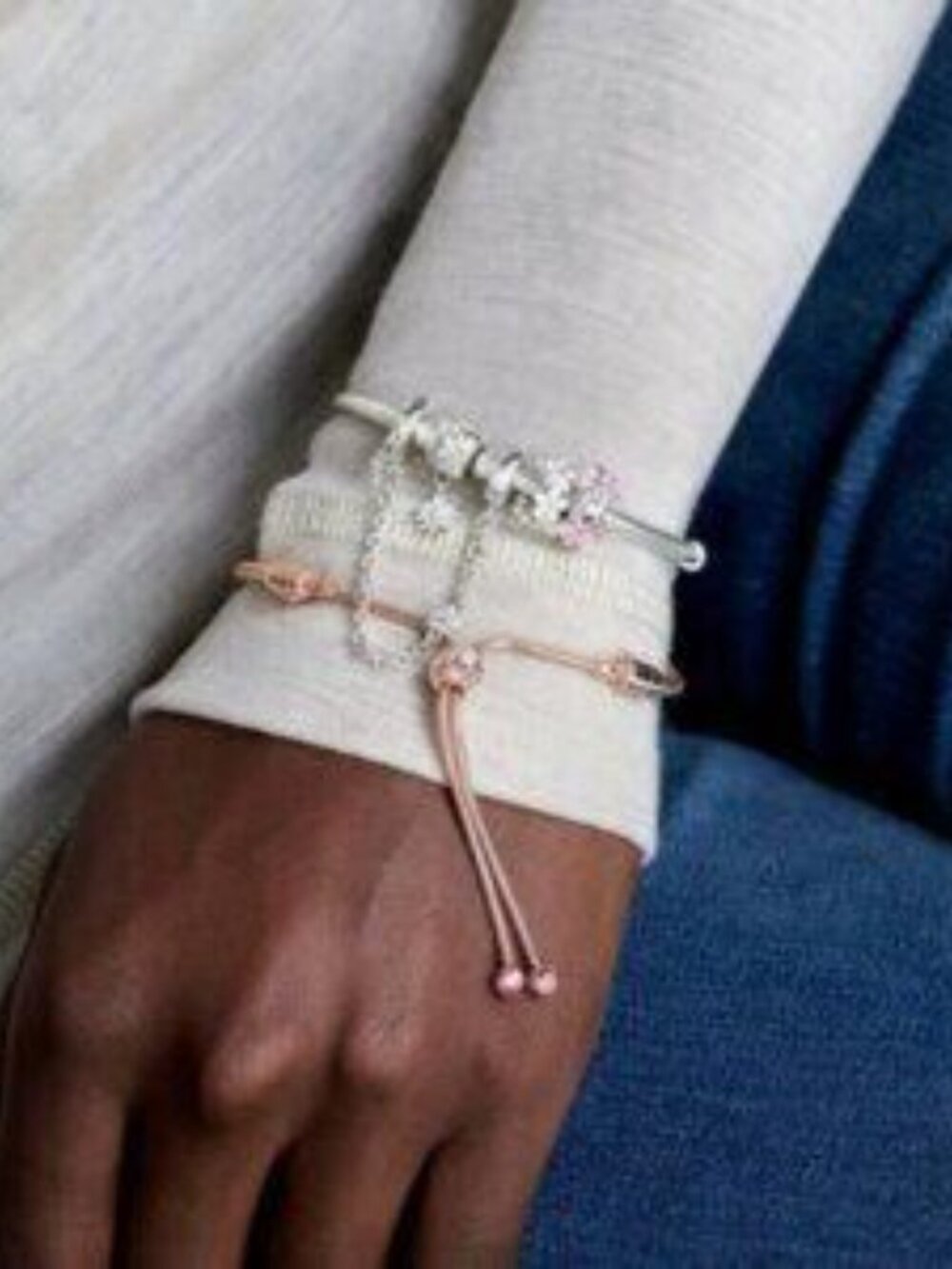 Pandora Flower Safety Chain Charm - Picture 3 of 5